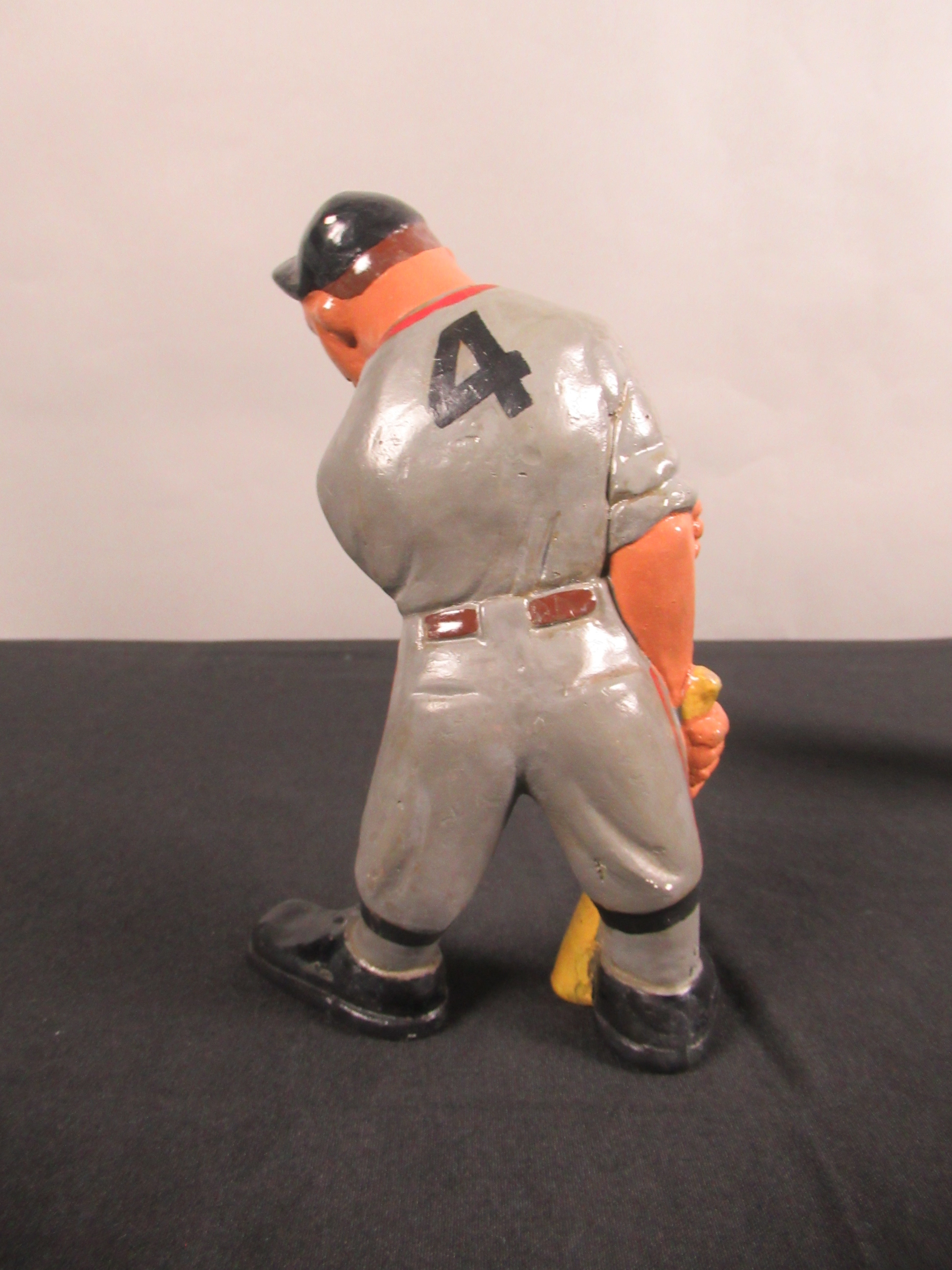 VINTAGE Baseball Figure Trio Set - L. L. Rittgers (c. 1940s) Collectible Sport Chalkware Statuettes